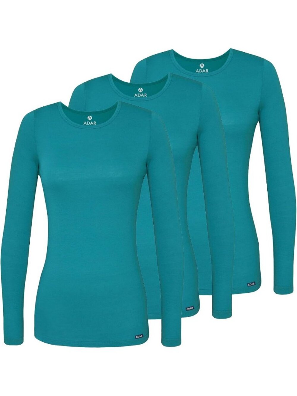 Comfortable Long Sleeve Underscrub Tees for Women - 3 Pack, Soft & Stylish
